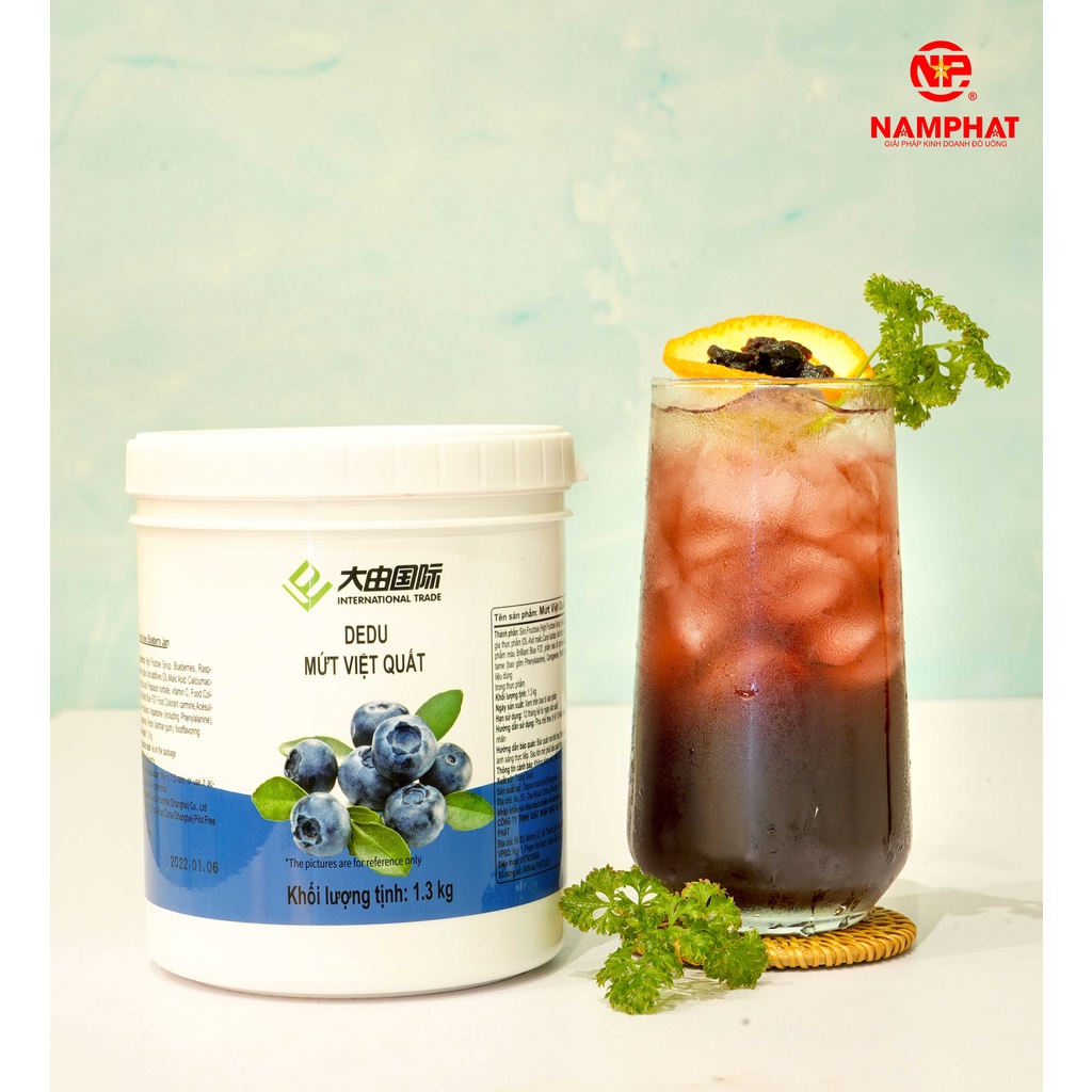 Mứt việt quất dedu 1.3kg