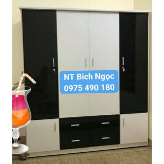 Tủ quân áo cao 185 rộng 1m65 sâu 50 nhưa đai loan cao cấp.