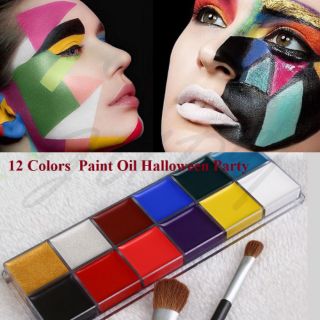 Màu Halloween vẽ mặt + body loại đẹp (Tặng cọ)