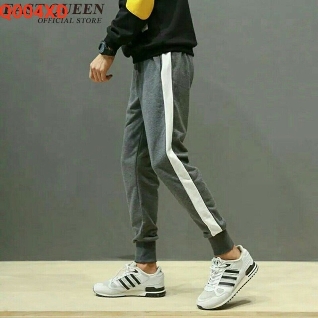 Quần jogger Nỉ Nam 1 sọc Bo Chân, quần thể thao, quần nỉ nam, quần thể dục, quần tập gym