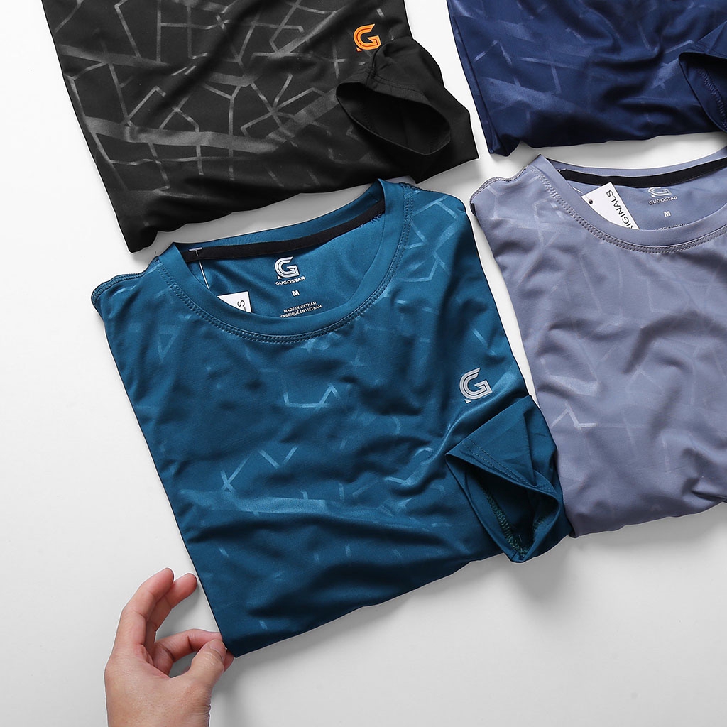 Áo Thun Nam TAY DÀI VÂN CHÌM GUGOSTAR G458, Thun Giữ Nhiệt, Co Giãn 4 Chiều | BigBuy360 - bigbuy360.vn