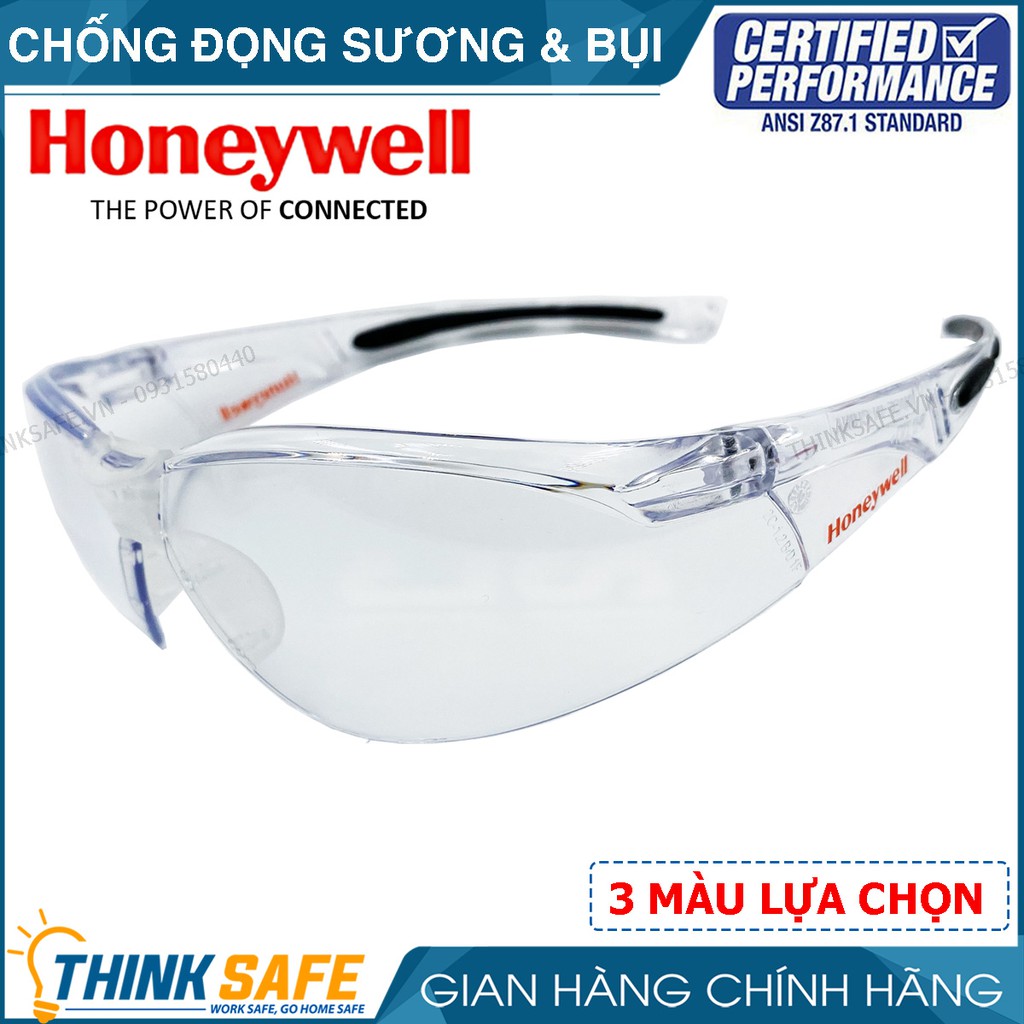 Kính bảo hộ Honeywell A800 kính chống bụi, chống tia UV, chống đọng sương (trắng trong)-Bảo Hộ Thinksafe