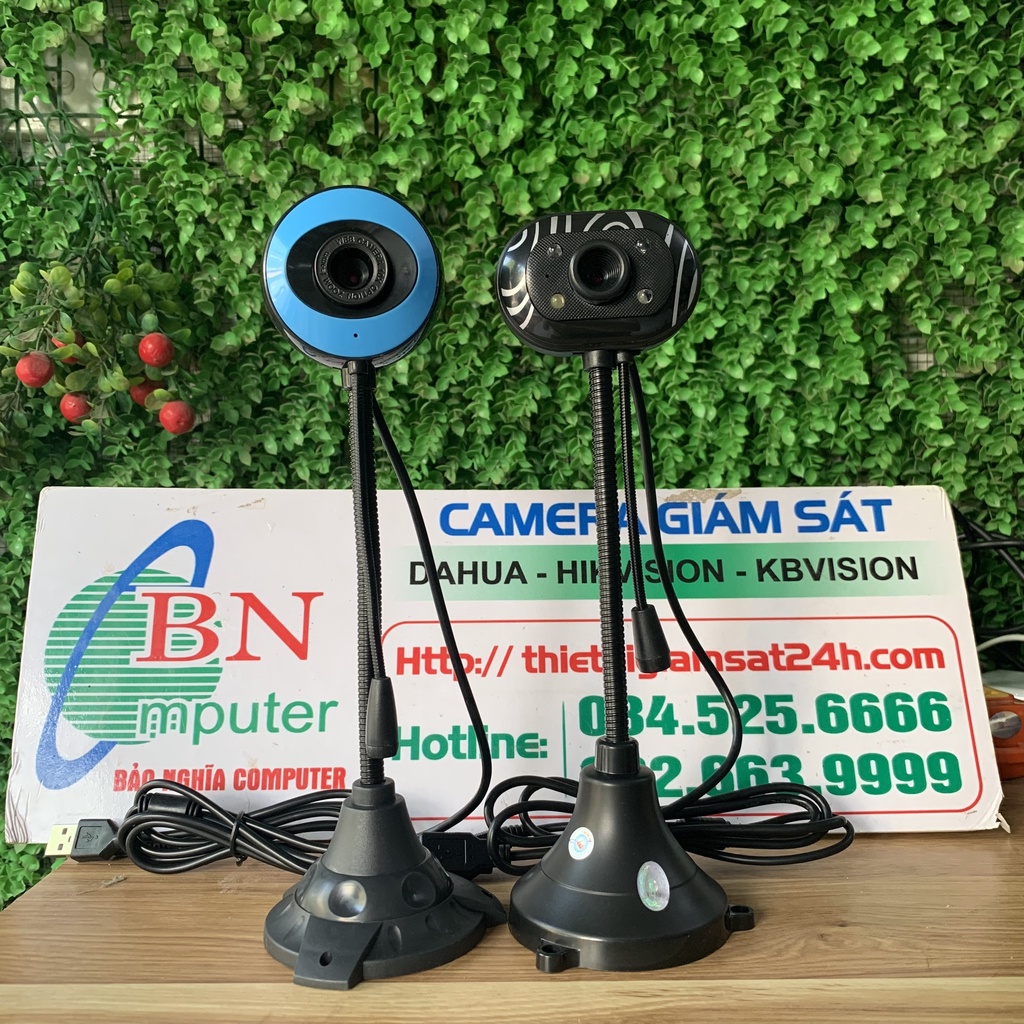 Webcam Hd 720P máy tính 2 mẫu có mic, học online trực tuyến