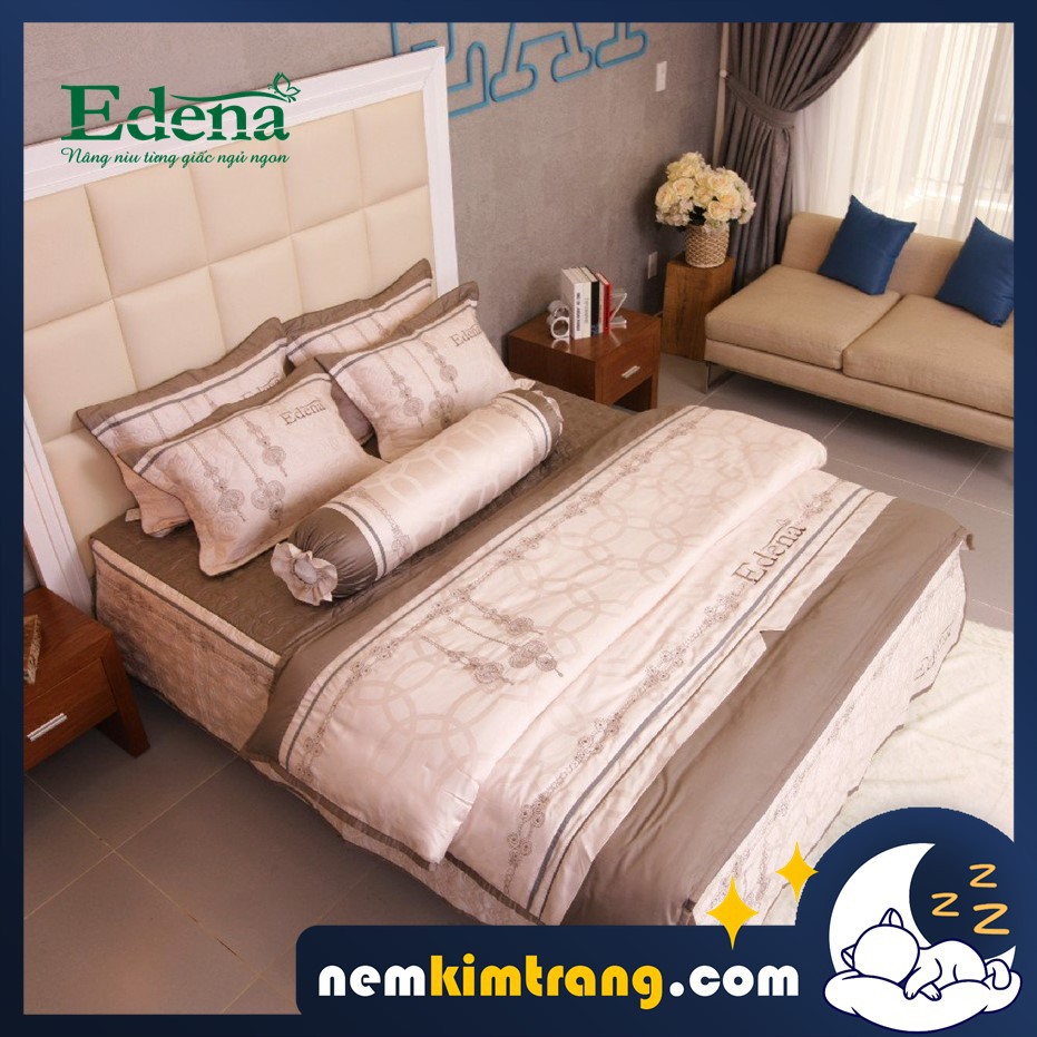 Bộ Ga (Drap) Nệm Tencel Edena Mẫu 705 - CHÍNH HÃNG, CAO CẤP