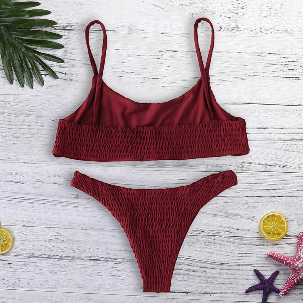 Bộ đồ tắm bikini hai mảnh không có miếng đệm nâng ngực quyến rũ cho nữ | WebRaoVat - webraovat.net.vn