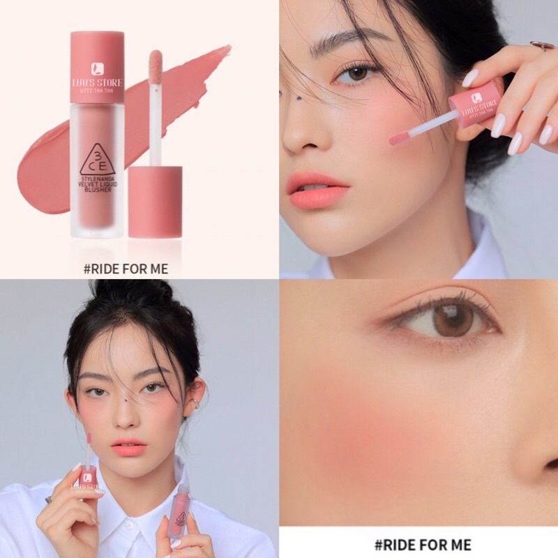 MÁ DẠNG KEM 3CE VELVET LIQUID BLUSHER