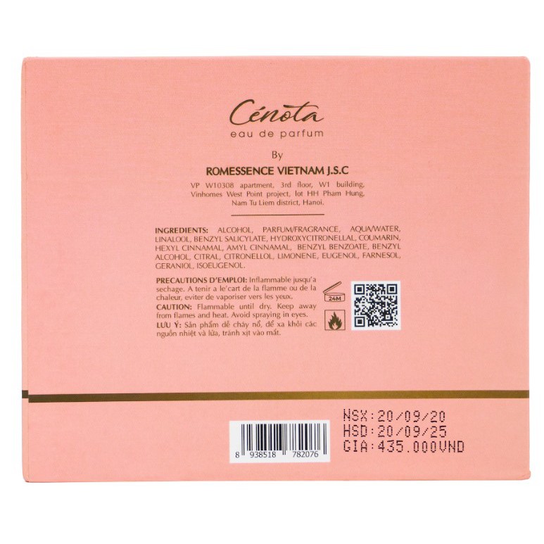 [Mã FMCGMALL giảm 8% đơn 250K] Nước Hoa Nữ Cenota SI SEXY Khiêu Khích Gợi Cảm 30ml | BigBuy360 - bigbuy360.vn
