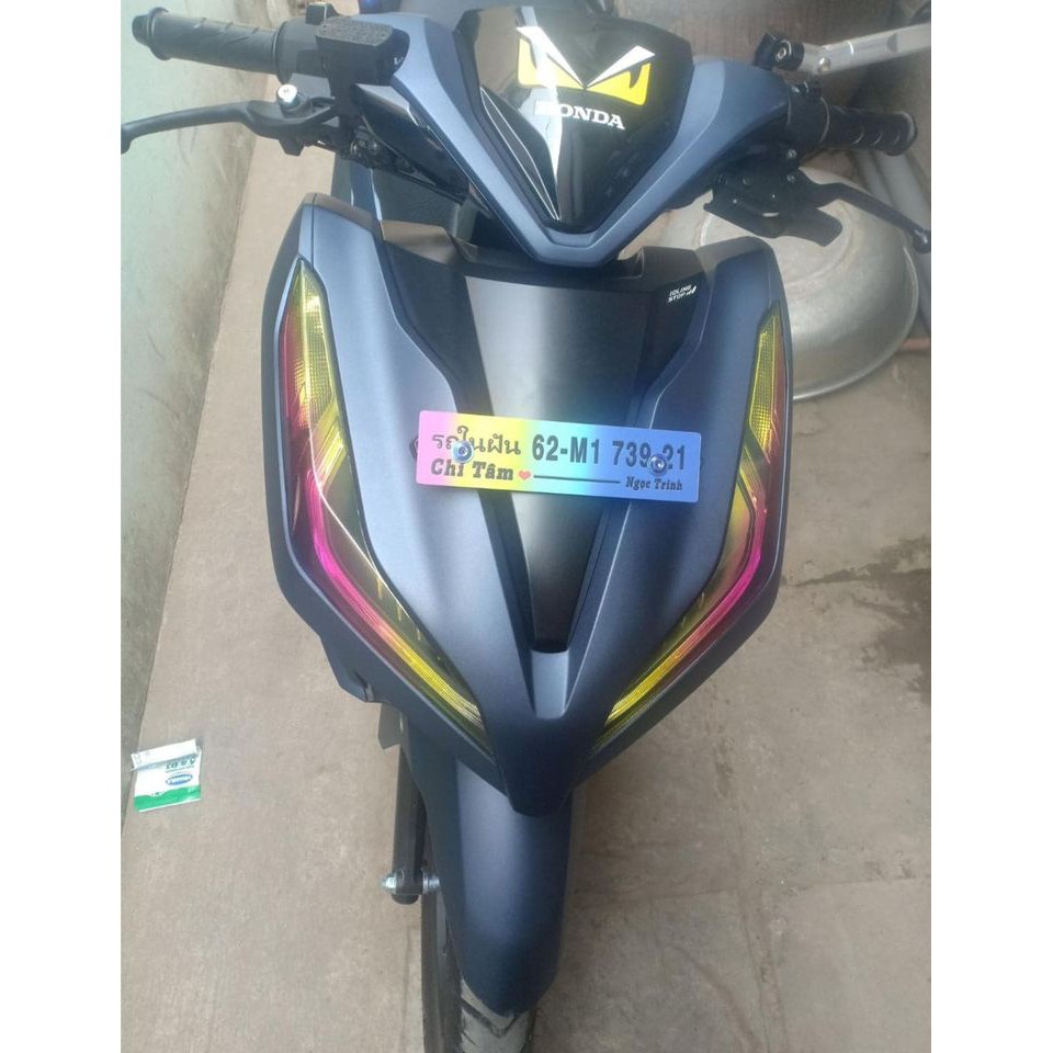 Bảng tên xe máy Vario - Thiết kế theo yêu cầu - Tặng kèm pat + ốc titan