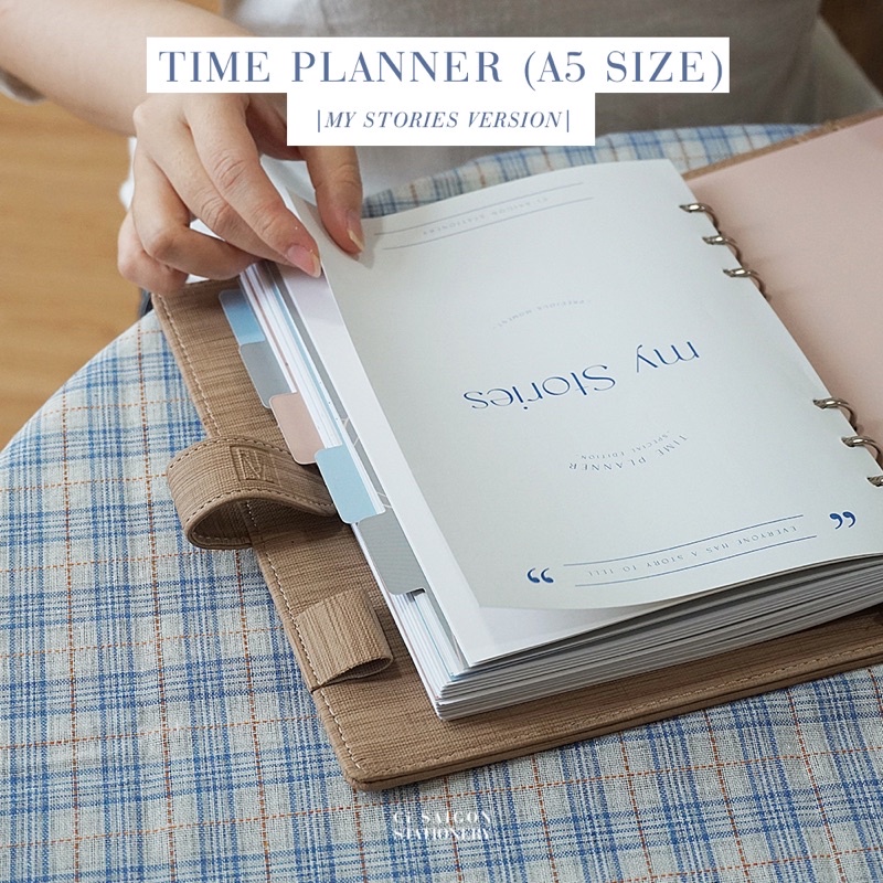 Sổ còng lập kế hoạch/học tập Time Planner phiên bản My Stories size A5 (gồm bìa, ruột, phân trang)