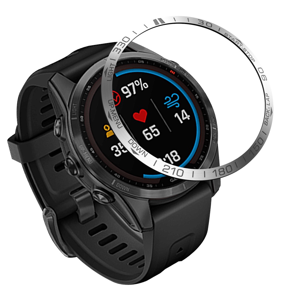Vòng viền kim loại chống trầy cho đồng hồ thông minh Garmin Fenix 7/7S