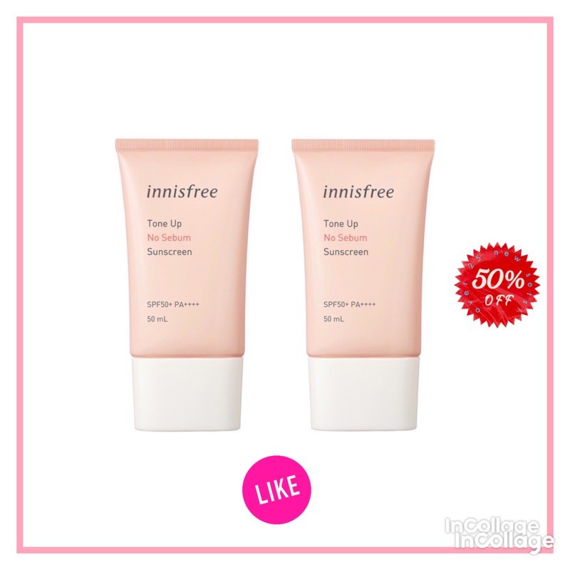 KEM CHỐNG NẮNG INNISFREE 50ml Mẫu Mới Date 2024 Chính Hãng Hàn Quốc