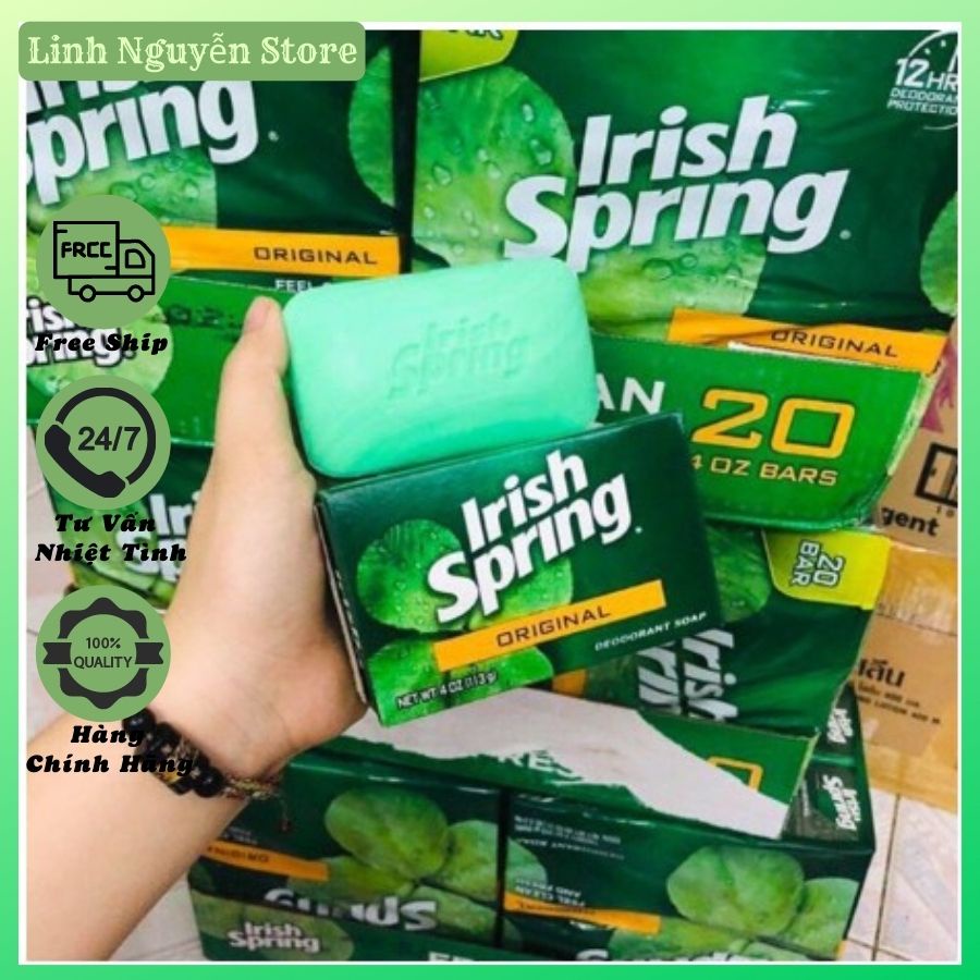 Xà Bông Cục Diệt Khuẩn Irish Spring Deodorant Soap Original 113g | BigBuy360 - bigbuy360.vn