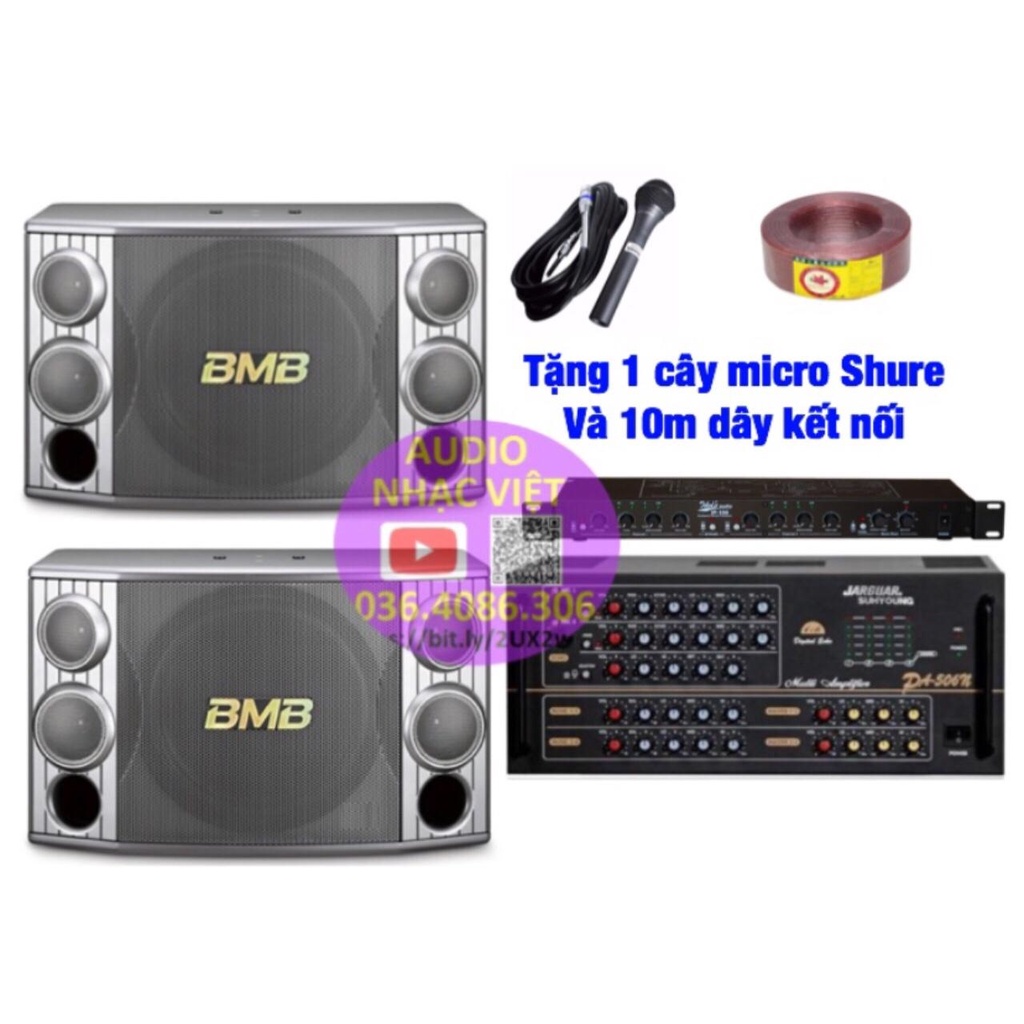 [HCM]DÀN KARAOKE BMB 1000SE+AMPLY JARGUAR 506N+BXL IP-100 CAO CẤP