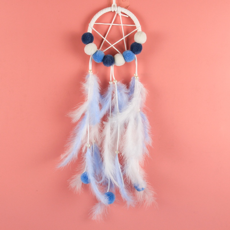 Bùa Đuổi Bắt Giấc Mơ Dream Catcher Có Đèn LED Treo Tường Trang Trí
