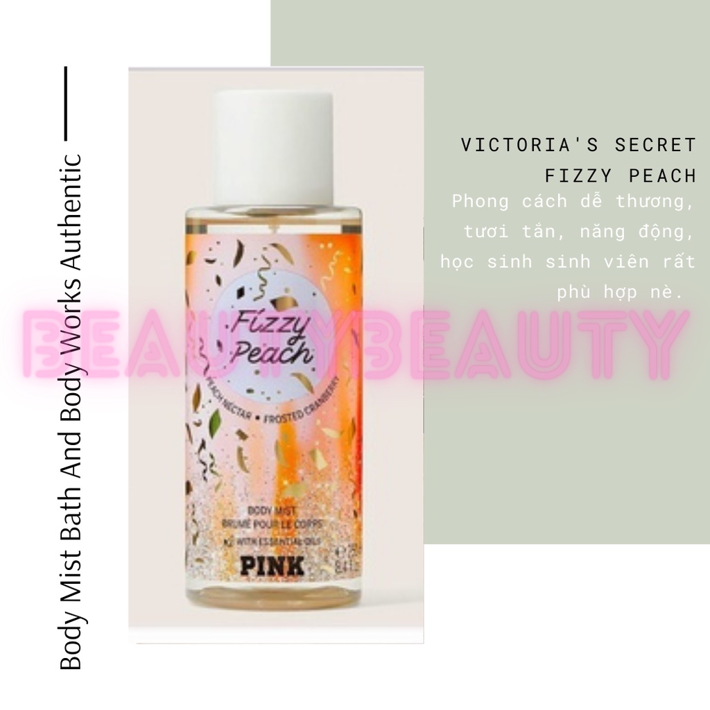 🎀 Xịt thơm toàn thân Victoria's Secret FIZZY PEACH