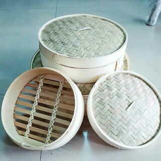 Xửng hấp tre lồng hấp 2 tầng 30cm