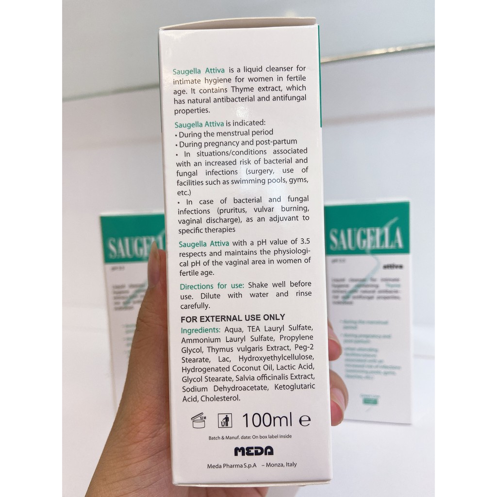 Dung Dịch Vệ Sinh Phụ Nữ Saugella 100ml