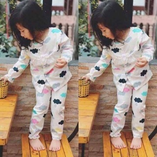 Set 2 bộ Pizama bé gái