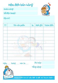 Combo 2 cuốn Bill -hóa đơn bán hàng (1 liên - 2 liên)
