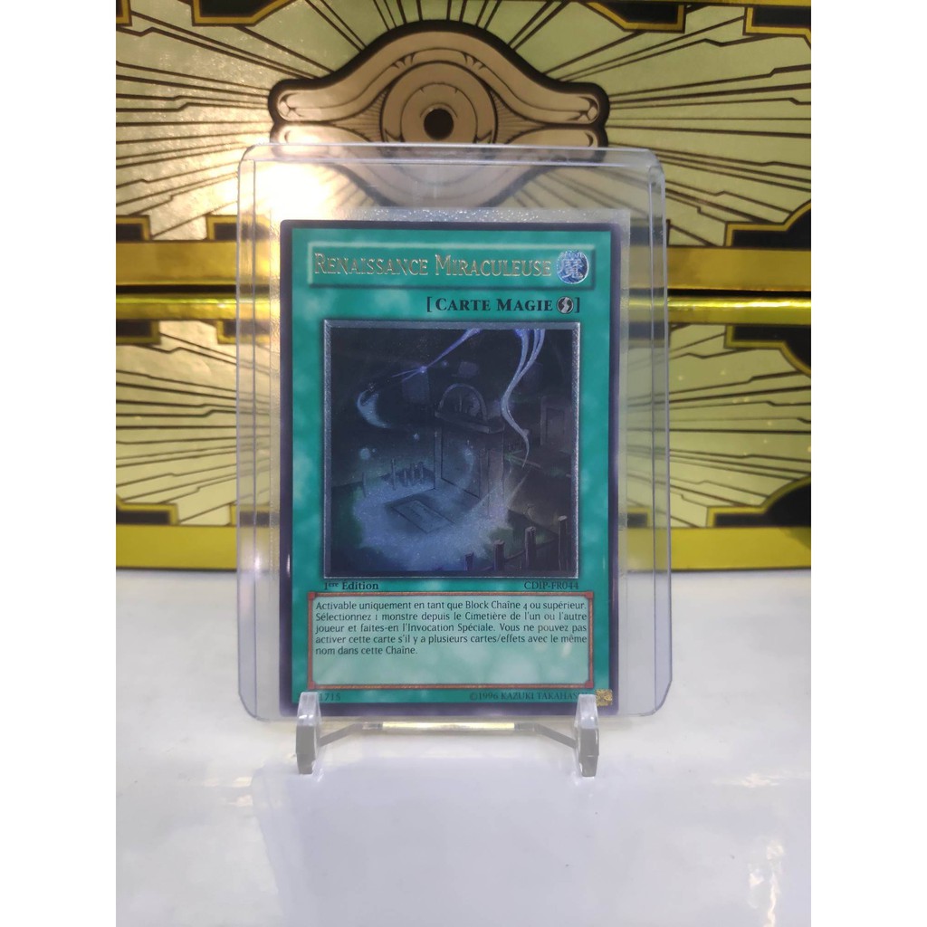 [ Dưa Hấu Yugioh ] Lá bài thẻ bài Miraculous Rebirth - Ultimate Rare 1st Edition- Tặng bọc bài nhựa bảo quản