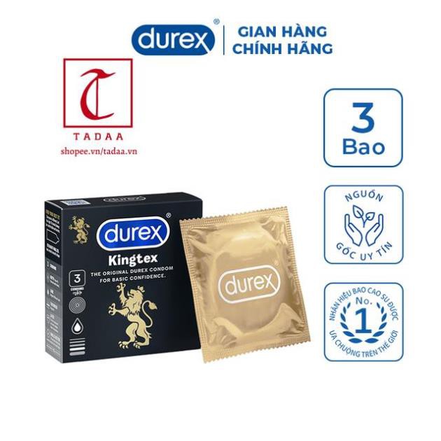 Bao cao su Durex Kingtex 3 bao