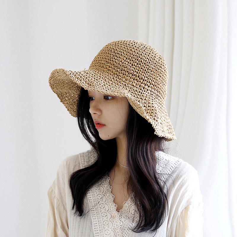 Mũ rộng vành thiết kế đơn giản thời trang cho nữ