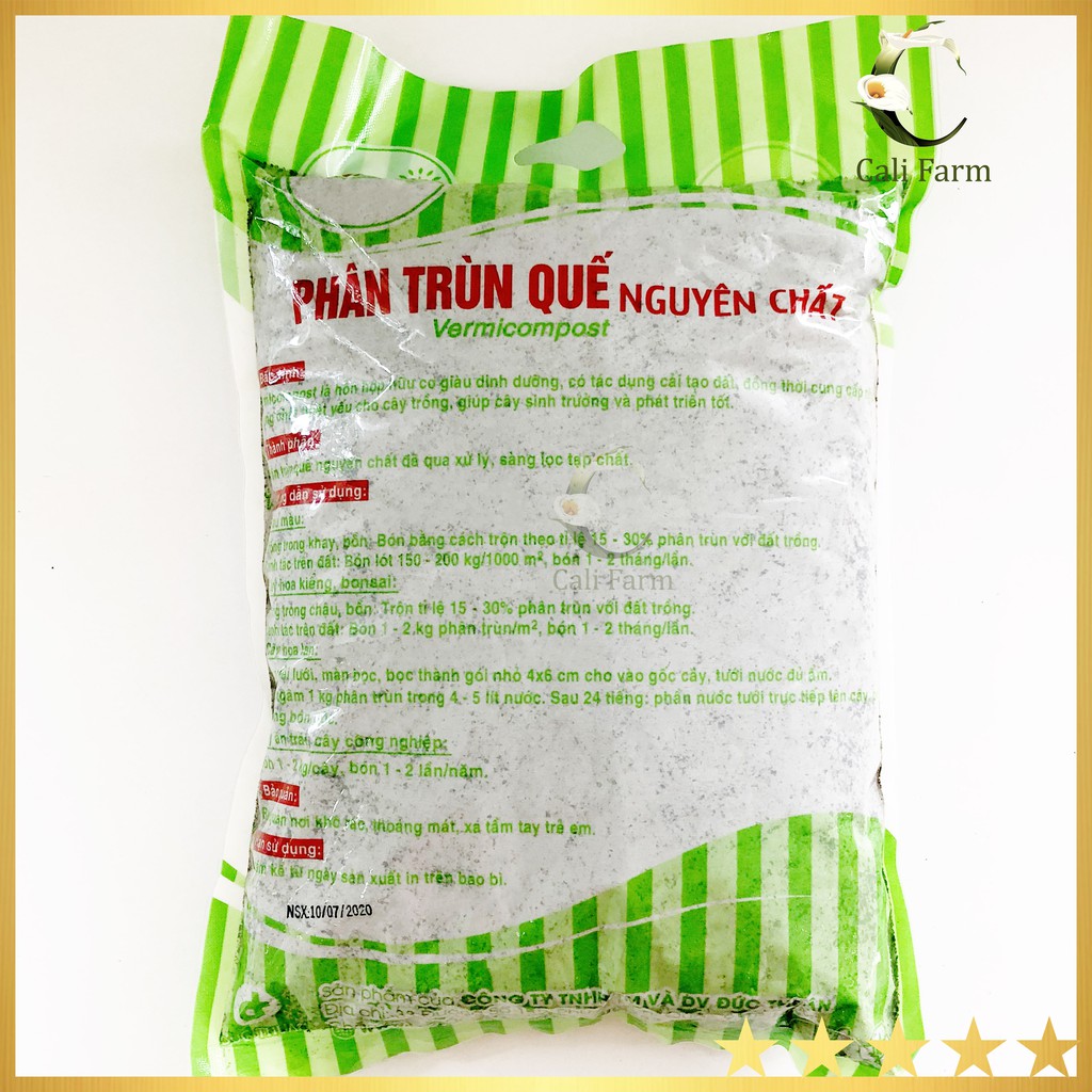 Phân TRÙN QUẾ Nguyên chất LAVAMIX 2Kg