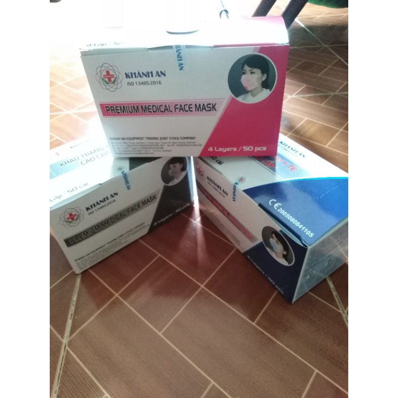 Khẩu trang ý tế khánh an 4 lớp (bao check)