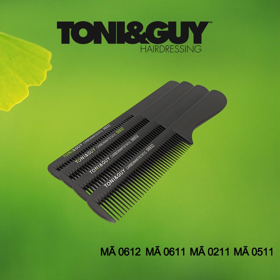 Bộ 4 lược cắt tóc chải đầu nhựa ABS cao cấp TONI&GUY cho thợ cắt tóc chuyên nghiệp & tại nhà Mã 0611, 0612, 0512, 0211