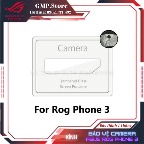 Kính cường lực bảo vệ camera cho Gaming phone ASUS ROG Phone 3