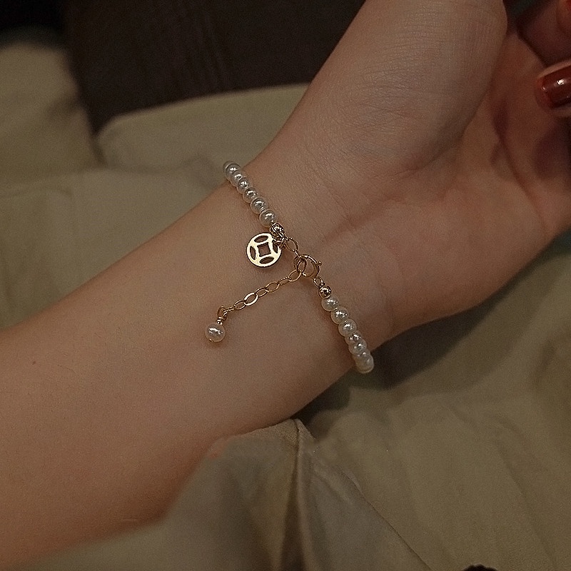Vòng Tay Đính Hạt Ngọc Trai Phong Cách Cổ Điển Sang Trọng Thời Trang Cho Nữ | BigBuy360 - bigbuy360.vn