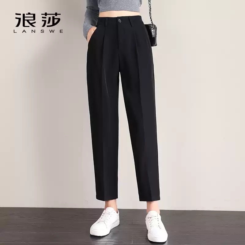 Quần Baggy Nữ Cạp Cao Hack Dáng Mặc Đi Làm Đi Học Chan House