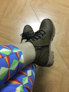 Boot nữ da cổ ngắn