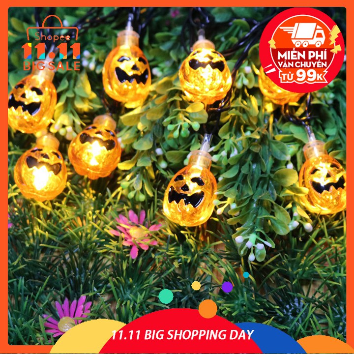 4.8m 20led Dây đèn led 20 bóng năng lượng mặt trời hình con dơi trang trí Halloween