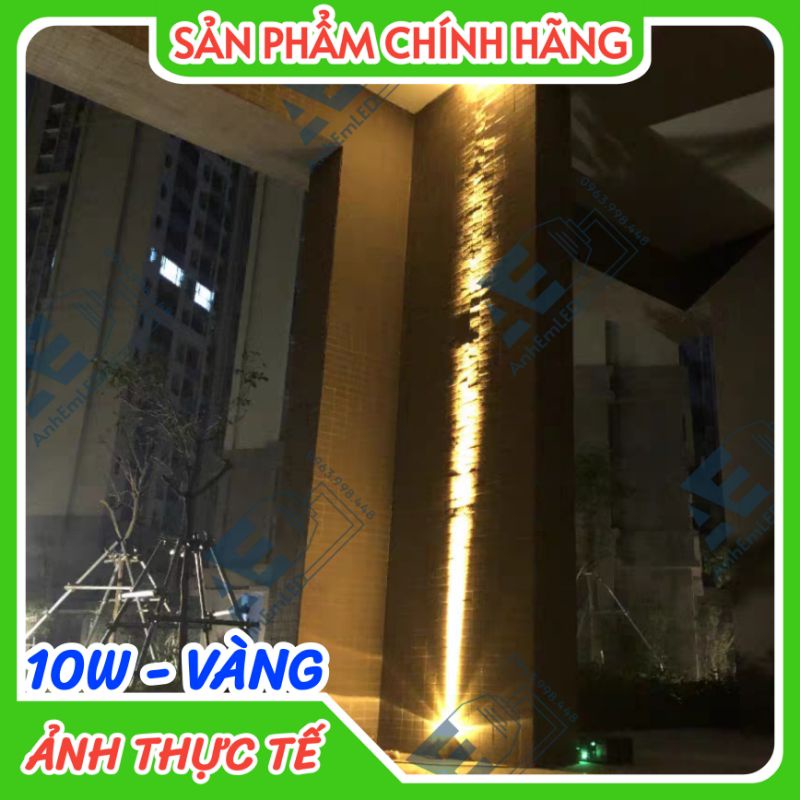 Đèn Rọi Cột Tường Mặt Tiền toà nhà Chiếu Xa Góc Hẹp 10W CREE Ngoài trời kháng nước