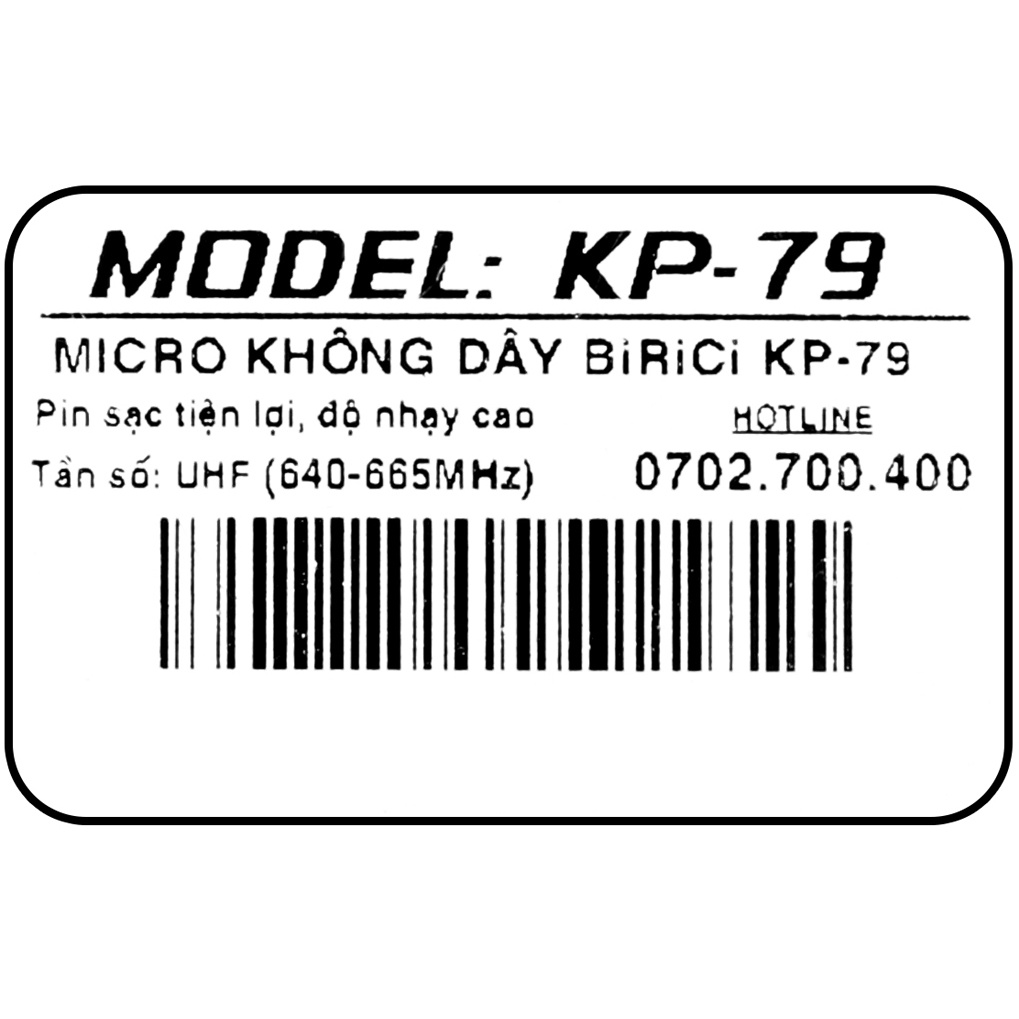 Micro không dây Birici KP79