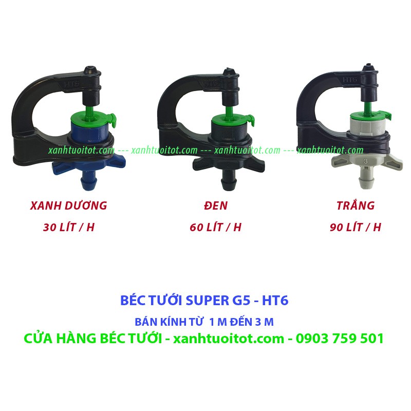 Bộ 20 BÉC TƯỚI G5 - SUPER HT6