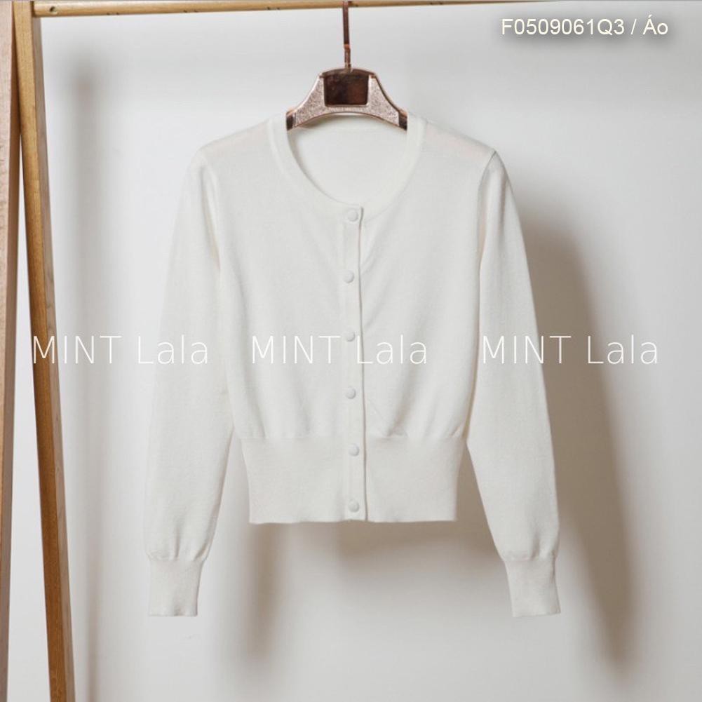 Áo khoác len tay phồng nút bọc | BigBuy360 - bigbuy360.vn