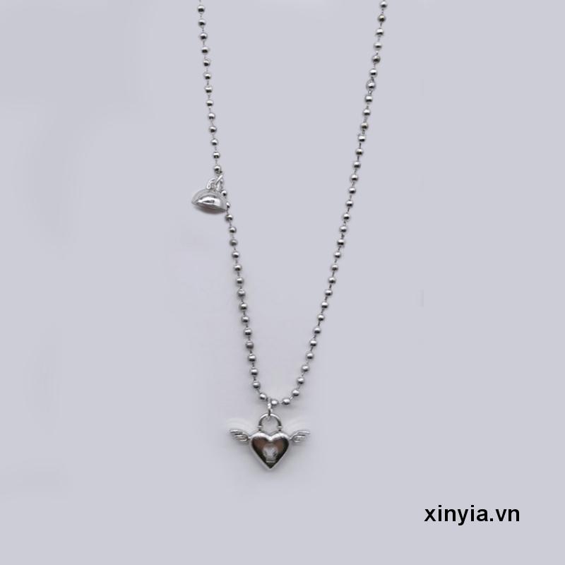 Vòng cổ Chuỗi Hạt Tròn Có Khóa Nam Châm Thiết Kế Đơn Giản Thời Trang Cho Cặp Đôi