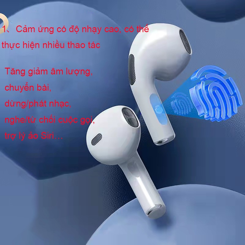 Tai nghe bluetooth Pro6 nhét tai bluetooth không dây Chống Ồn cho ĐT táo Phone Samsung xiaomi android laptop pc #66