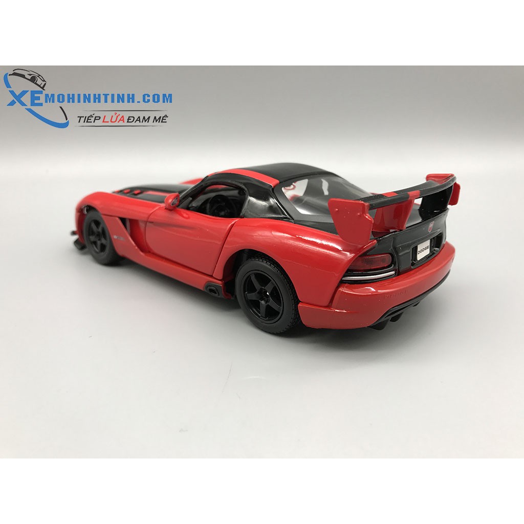 Xe Mô Hình Dodge Viper Srt10 Acr 1:24 Bburago (Đỏ Đen)