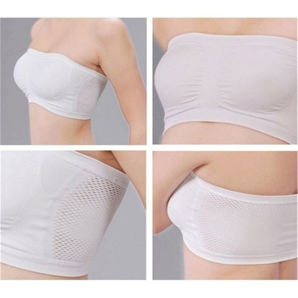 Áo ống không dây co giãn nhiều màu sắc thời trang cho nữ