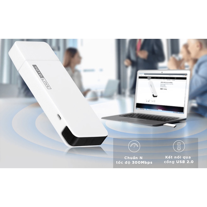 USB Wi-Fi Totolink N300UM - USB Wi-Fi chuẩn N tốc độ 300Mbps