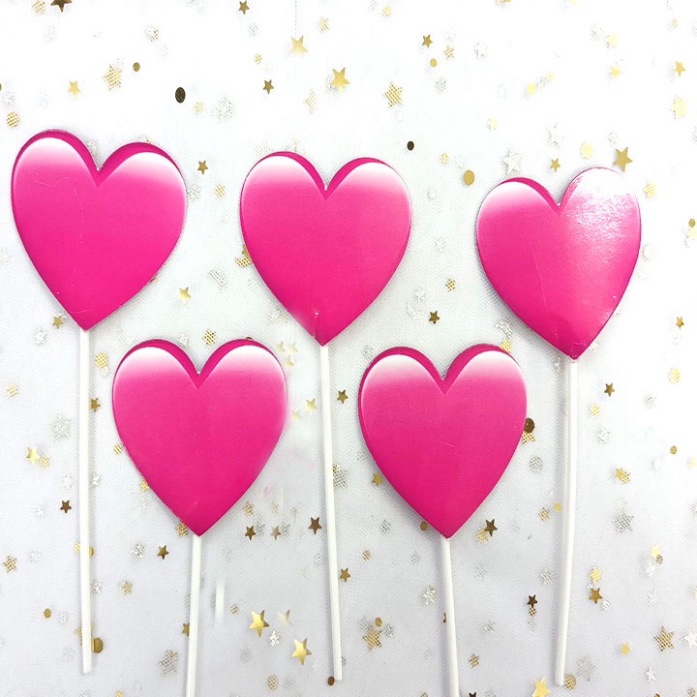 đồ trang trí bánh kem [FREESHIP❤️] set cắm tim đẹp