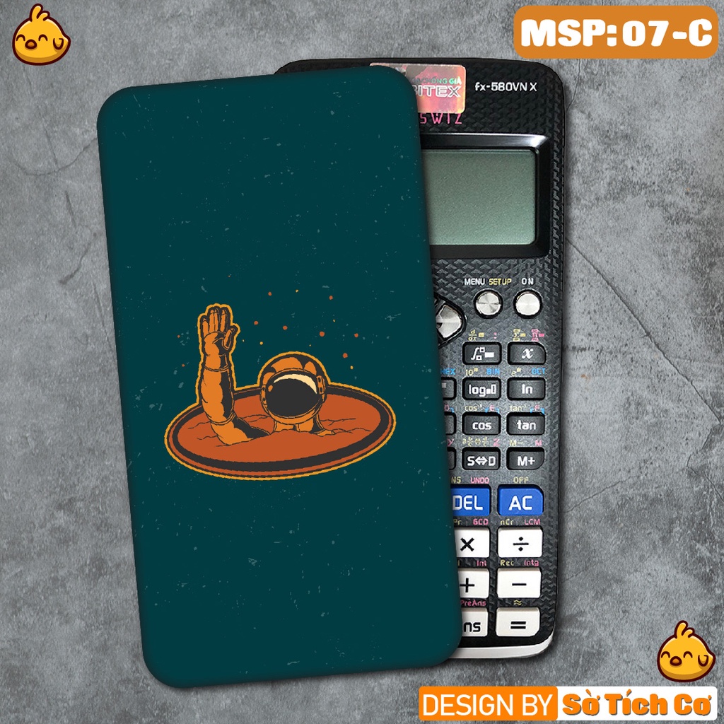 Miếng decal dán máy tính fx-570, fx-580, fx880, Casio, Vinacal,...  Phi Hành Gia 4 MSP: 07