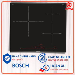 Bếp từ Bosch PID675DC1E Series 8 với 3 vùng nấu.