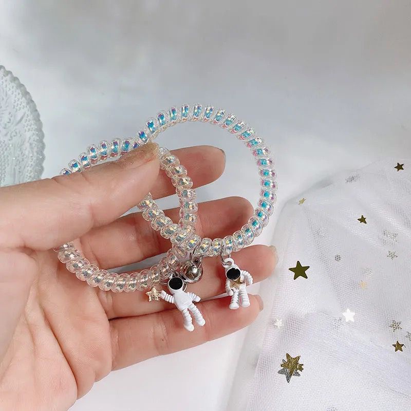 Dây Buộc Tóc Cao Su Có Nam Châm Hút Hình Nàng Tiên Cá Cho Cặp Đôi