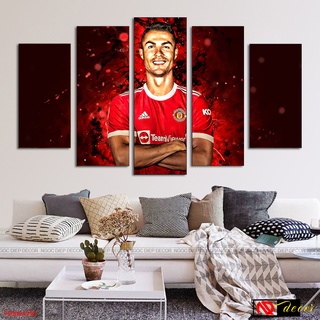 Tranh Ronaldo CR7 ở MU bóng đá treo tường phòng khách  cao cấp trang trí phòng khách phòng ngủ hiện đại đẹp H68