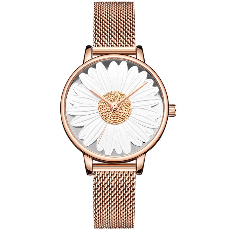 Đồng hồ nữ dây kim loại Aborni Daisy