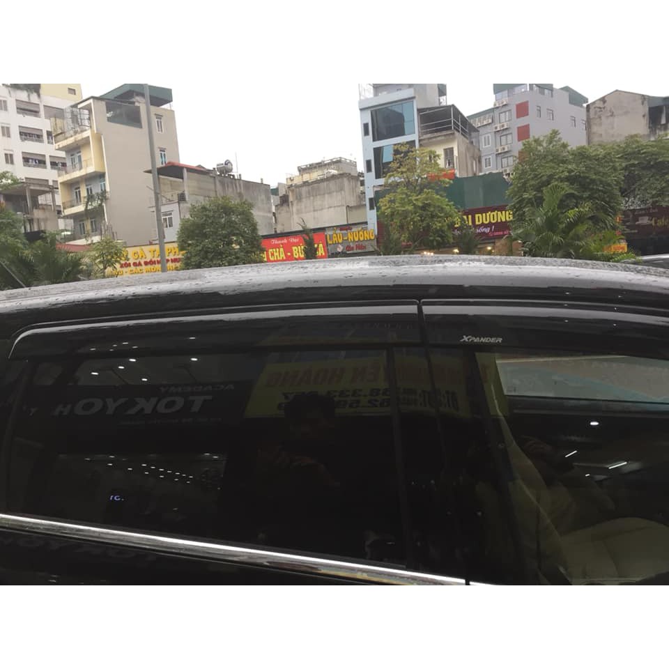 Bộn vè che mưa đen Thái cao cấp xe Mitshubishi Xpander 2018,2019,2020,2021